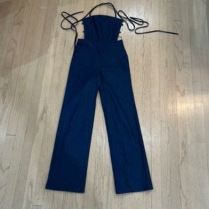 Superdown denim jumpsuit